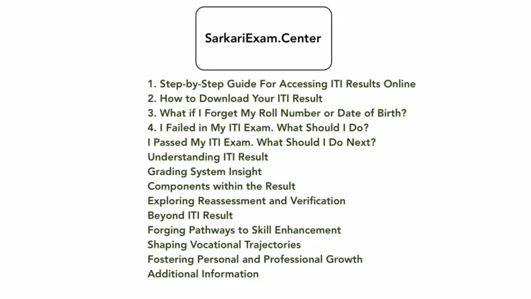 ITI Result 2024: Check Your ITI Result Online