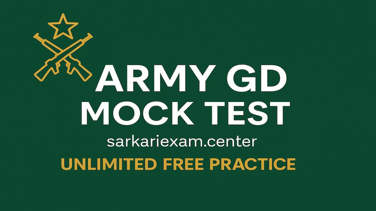 Army GD Mock Test