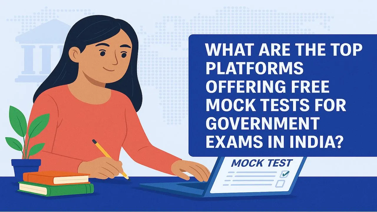 What are the top platforms offering free mock tests for government exams in India