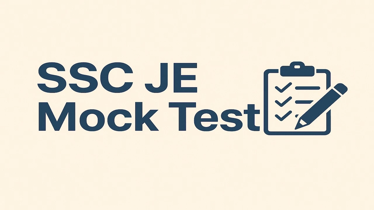 SSC JE Mock Test