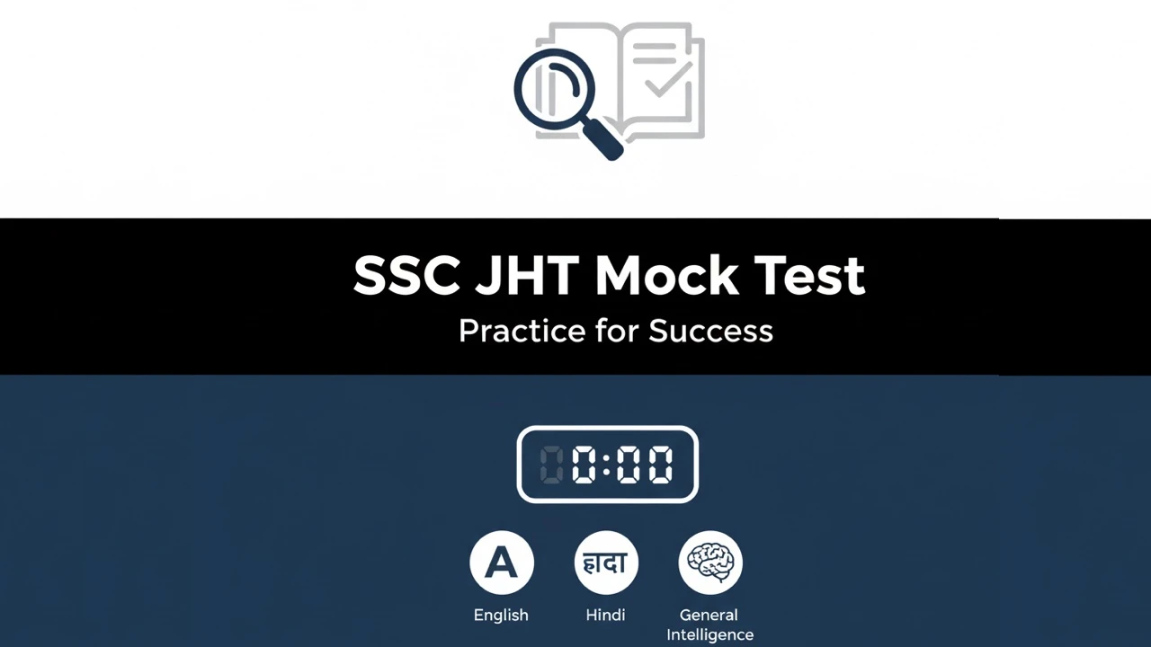 SSC JHT Mock Test