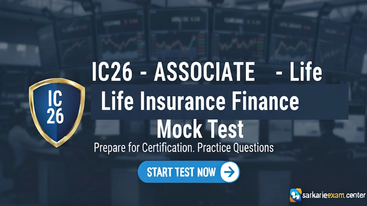 IC26 - ASSOCIATE - Life Insurance Finance Mock Test