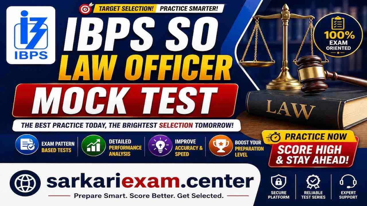IBPS SO law officer mock test