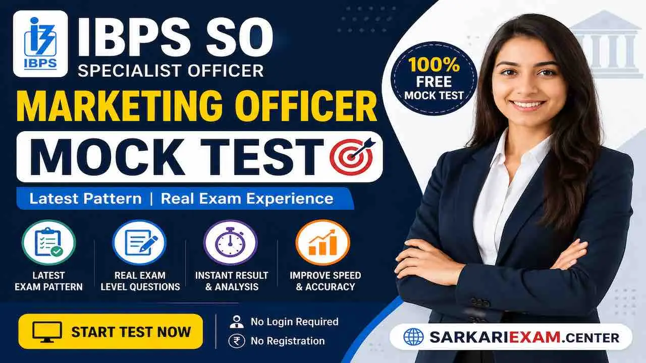 IBPS SO marketing officer mock test