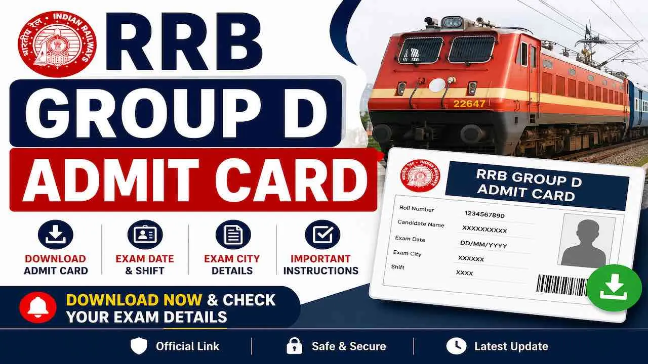 RRB Group D Admit Card