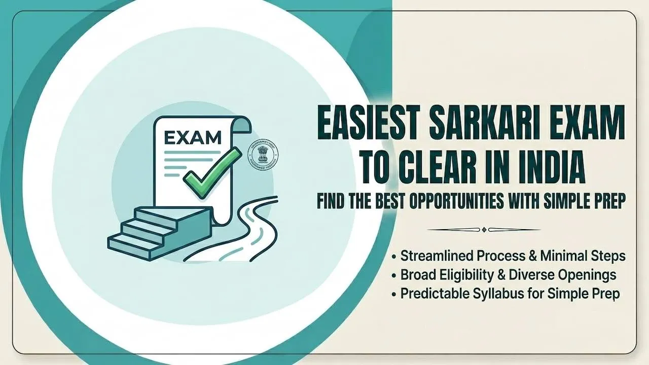 Easiest sarkari exam to clear in India