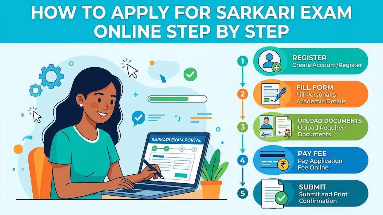 How to apply for sarkari exam online step by step