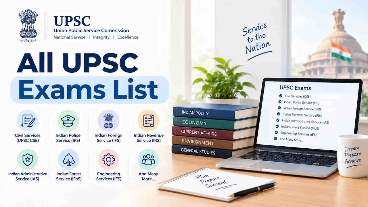All UPSC Exams List