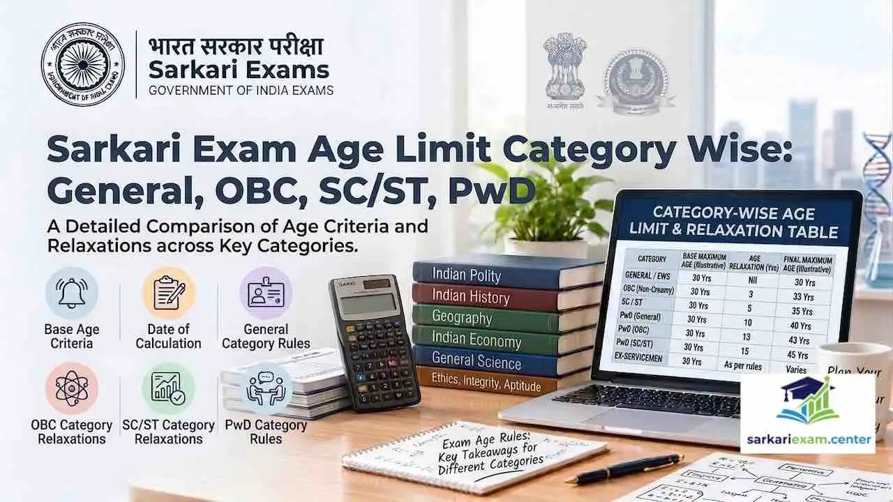 Sarkari Exam Age Limit Category Wise