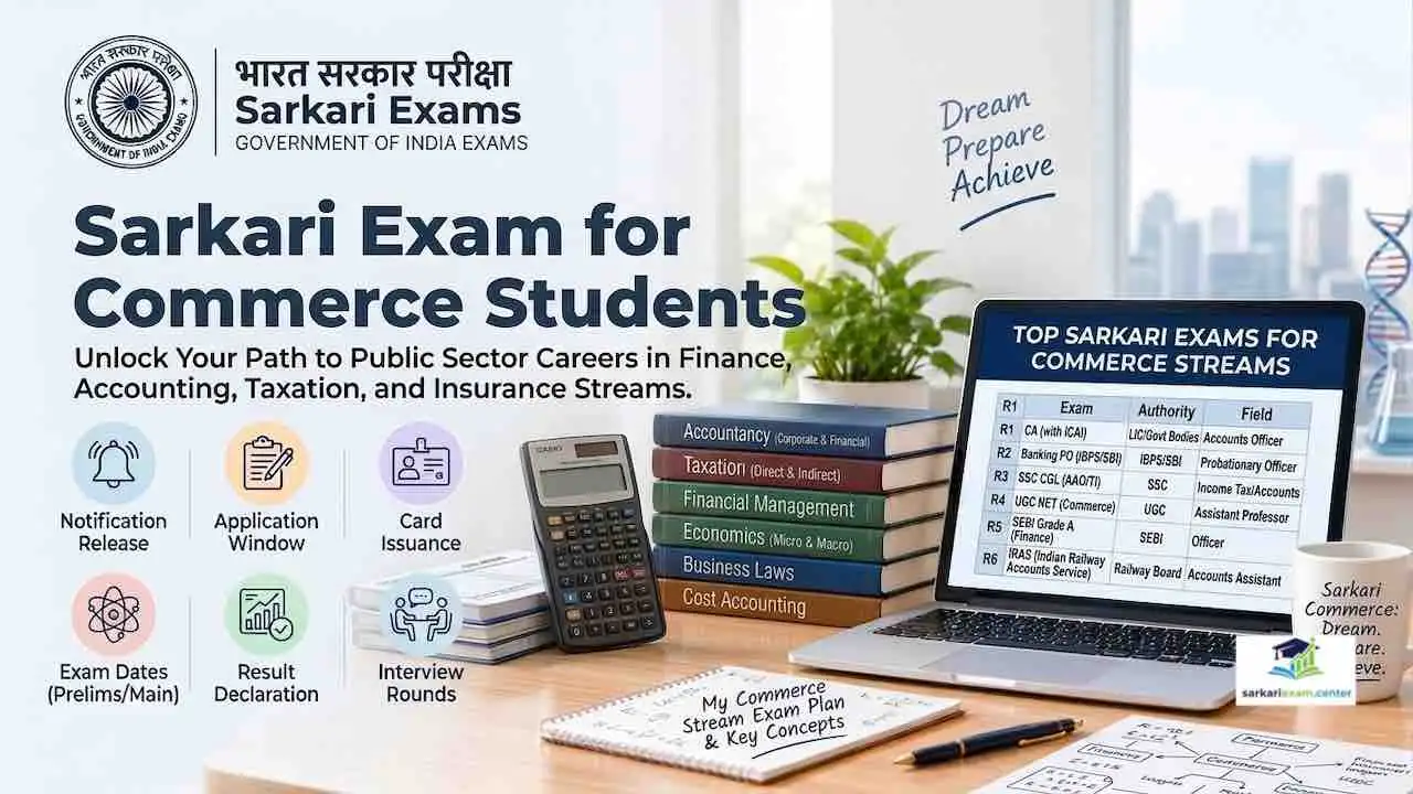 Sarkari exam for commerce students