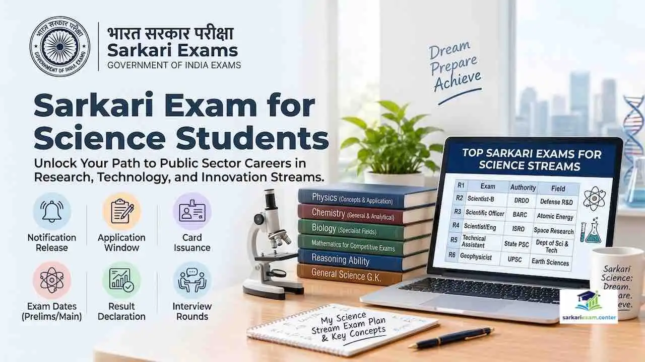 Sarkari Exam for Science Students